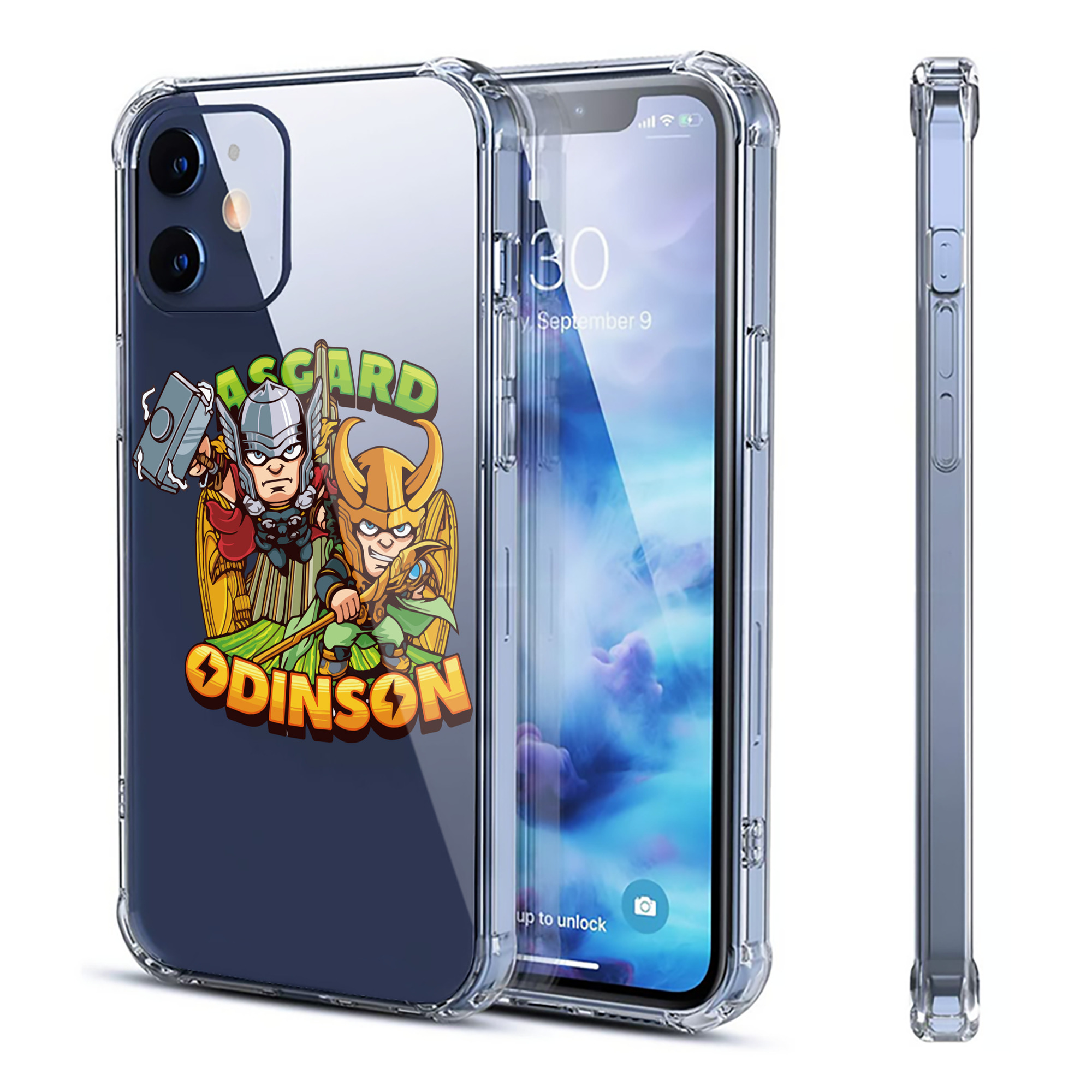 （画像用） アベンジャーズ The Avengers 【iPhone 12シリーズ対応】透明スマホケース（クリアソフトケース）